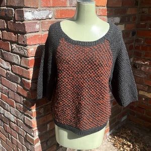 Ann Taylor Loft Red/Blue chunky sweater size M